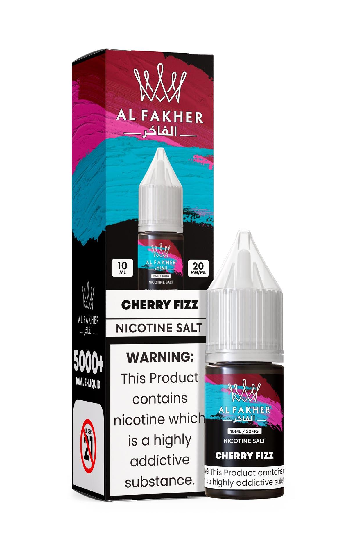 vapepod.cn Cherry Fizz 20MG Strengths 10ML 5000+ Nic Salt E-LIQUIDS by Al Fakher