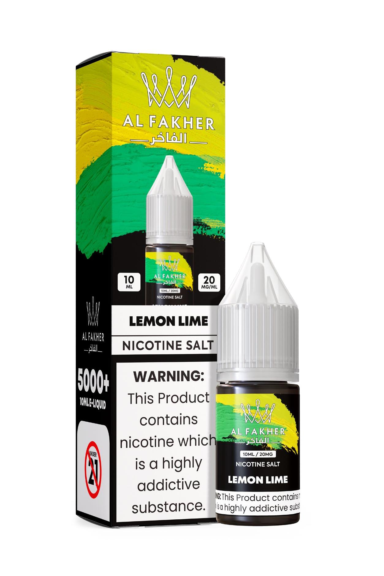 vapepod.cn Lemon Lime 20MG Strengths 10ML 5000+ Nic Salt E-LIQUIDS by Al Fakher