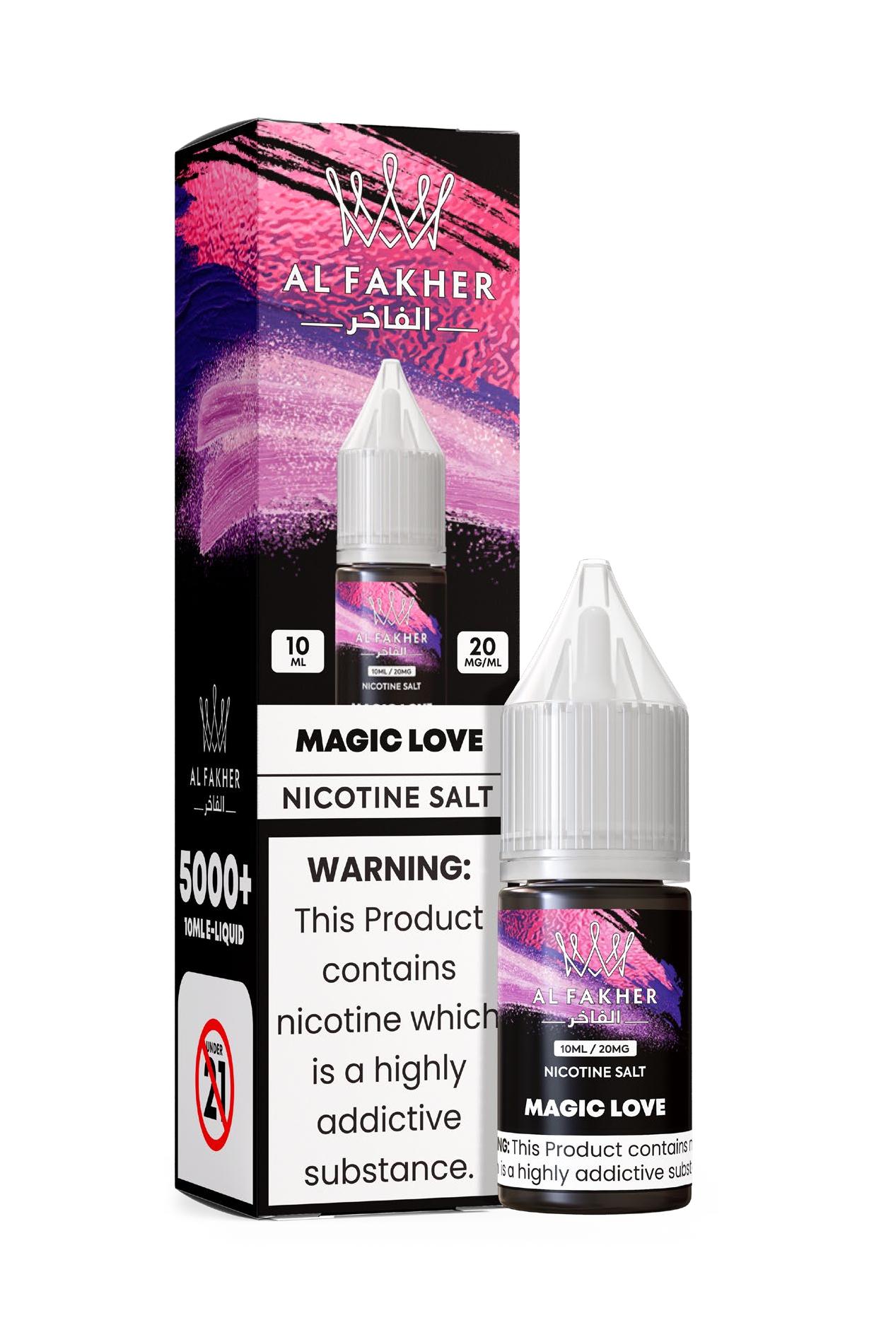 vapepod.cn MAGIC LOVE 20MG Strengths 10ML Bottles 5000+ Nic Salt E-LIQUIDS by Al Fakher