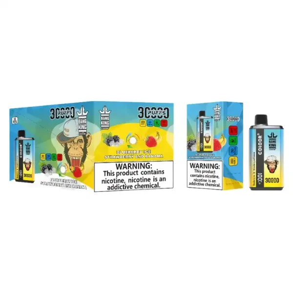 Bang King 30K (30000) Puffs New Double Flavor 0% 2% 3% 5% Nicotine LED Digital Display 36ml E-liquid Disposable Vape 4 Bang King 30K(30000) Puffs New Double Flavor 0% 2% 3% 5% Nicotine LED Digital Display 36ml E-liquid Disposable Vape