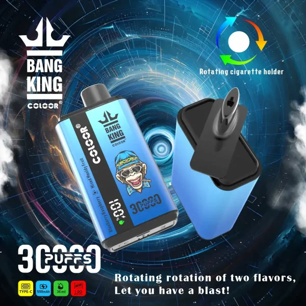 Bang King 30K (30000) Puffs New Double Flavor 0% 2% 3% 5% Nicotine LED Digital Display 36ml E-liquid Disposable Vape 2 Bang King 30K(30000) Puffs New Double Flavor 0% 2% 3% 5% Nicotine LED Digital Display 36ml E-liquid Disposable Vape