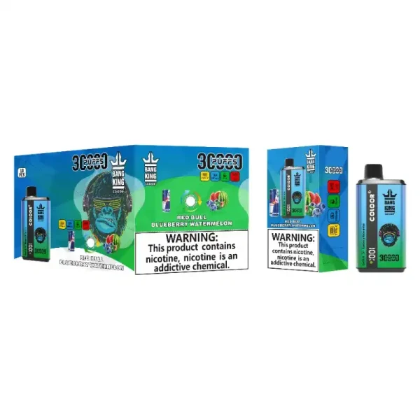 Bang King 30K (30000) Puffs New Double Flavor 0% 2% 3% 5% Nicotine LED Digital Display 36ml E-liquid Disposable Vape 8 Bang King 30K(30000) Puffs New Double Flavor 0% 2% 3% 5% Nicotine LED Digital Display 36ml E-liquid Disposable Vape