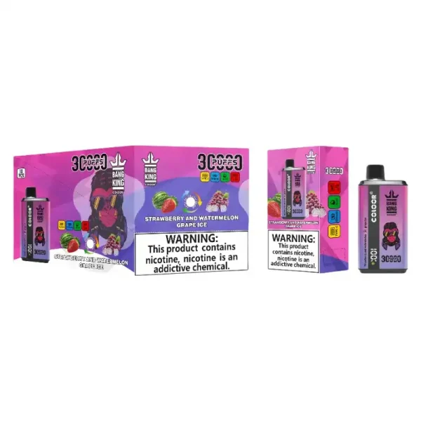 Bang King 30K (30000) Puffs New Double Flavor 0% 2% 3% 5% Nicotine LED Digital Display 36ml E-liquid Disposable Vape 9 Bang King 30K(30000) Puffs New Double Flavor 0% 2% 3% 5% Nicotine LED Digital Display 36ml E-liquid Disposable Vape
