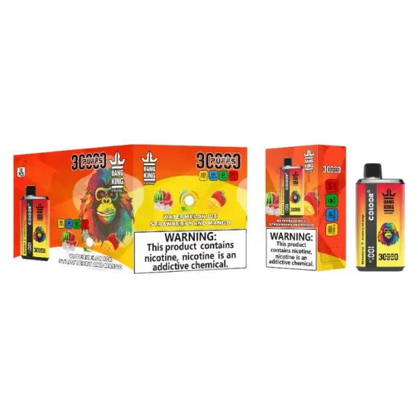 Bang King 30K (30000) Puffs New Double Flavor 0% 2% 3% 5% Nicotine LED Digital Display 36ml E-liquid Disposable Vape 14 Bang King 30K(30000) Puffs New Double Flavor 0% 2% 3% 5% Nicotine LED Digital Display 36ml E-liquid Disposable Vape