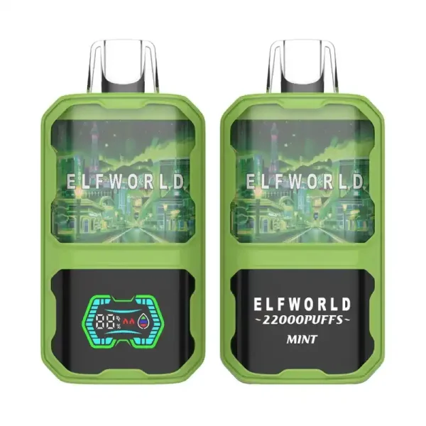 Elfworld AI 22K (22000) Puffs 3D Curved Screen 26ml E-liquid Capacity Adjustable Ariflow Display Screen Disposable Vape 5 Elfworld AI 22000 Puffs 3D Curved Screen 26ml e-liquid capacity Adjustable ariflow Display Screen Disposable Vape