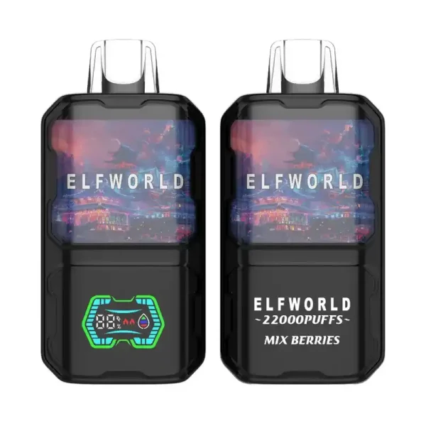 Elfworld AI 22K (22000) Puffs 3D Curved Screen 26ml E-liquid Capacity Adjustable Ariflow Display Screen Disposable Vape 4 Elfworld AI 22000 Puffs 3D Curved Screen 26ml e-liquid capacity Adjustable ariflow Display Screen Disposable Vape