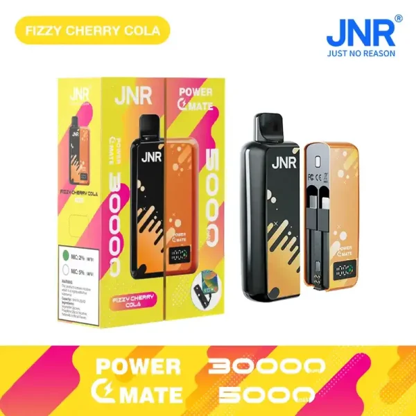 JNR Power Mate 30K (30000) Puffs 30ML E-liquid Smart LCD Screen 2% 5% Nicotine 5000mAh Power Bank Battery Disposable Vape 4 JNR Power Mate 30K (30000) Puffs 30ML E-liquid Smart LCD Screen 2% 5% Nicotine 5000mAh Power Bank Battery Disposable Vape