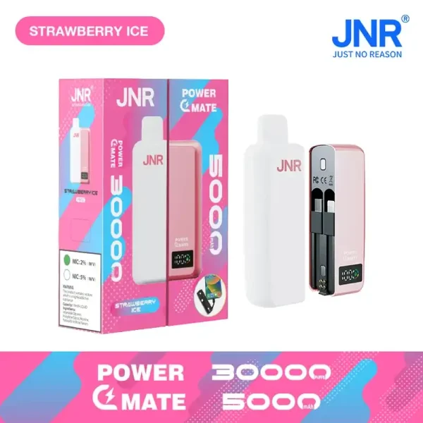 JNR Power Mate 30K (30000) Puffs 30ML E-liquid Smart LCD Screen 2% 5% Nicotine 5000mAh Power Bank Battery Disposable Vape 9 JNR Power Mate 30K (30000) Puffs 30ML E-liquid Smart LCD Screen 2% 5% Nicotine 5000mAh Power Bank Battery Disposable Vape