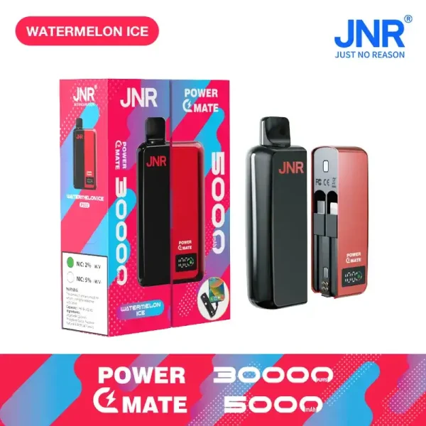 JNR Power Mate 30K (30000) Puffs 30ML E-liquid Smart LCD Screen 2% 5% Nicotine 5000mAh Power Bank Battery Disposable Vape 11 JNR Power Mate 30K (30000) Puffs 30ML E-liquid Smart LCD Screen 2% 5% Nicotine 5000mAh Power Bank Battery Disposable Vape
