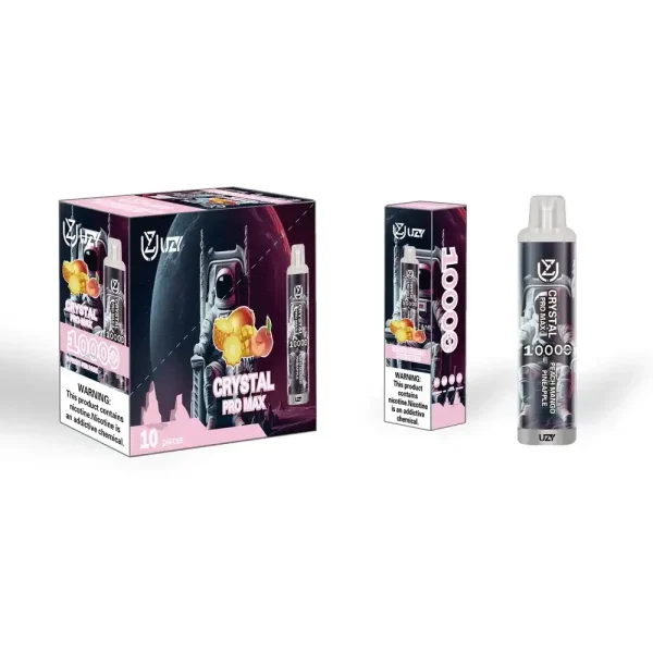 UZY Crystal Pro Max 10K (10000) Puffs 23.0ML E-Liquid 650mAh Battery Rechargeable 2%-5% Nicotine Disposable Vape 55 UZY Crystal Pro Max 10K (10000) Puffs 16.0ML E-Liquid 650mAh Battery Rechargeable 2%-5% Nicotine Disposable Vape