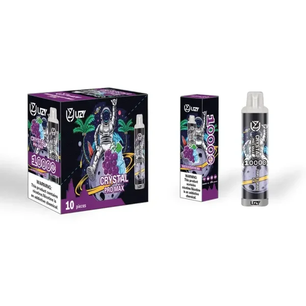 UZY Crystal Pro Max 10K (10000) Puffs 23.0ML E-Liquid 650mAh Battery Rechargeable 2%-5% Nicotine Disposable Vape 47 UZY Crystal Pro Max 10K (10000) Puffs 16.0ML E-Liquid 650mAh Battery Rechargeable 2%-5% Nicotine Disposable Vape